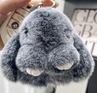 cute rabbit plush frost blk