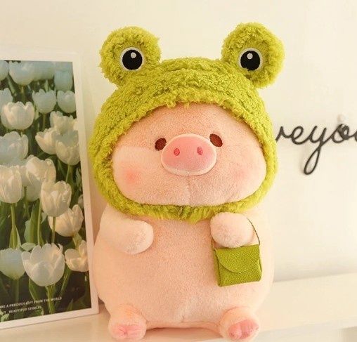 stuff animal plush frog lulu pig, Size: 30 cm