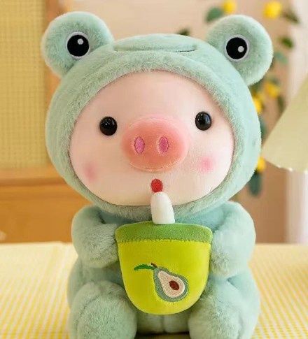 stuff animal plush frog pig, Size: 25 cm
