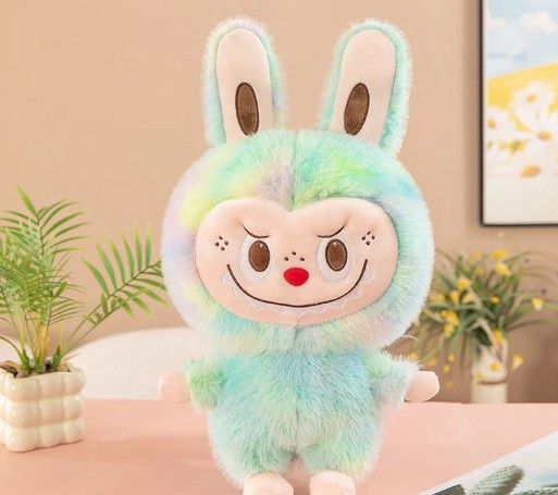 Monster plush- tie-dye-green