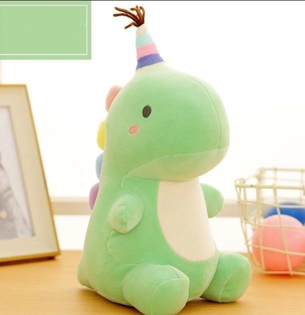 Cyan Dinosaur Green Plush