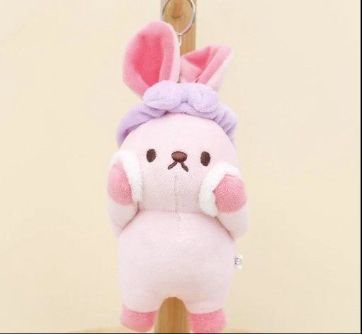 Pink Beauty Rabbit Keychain 11cm