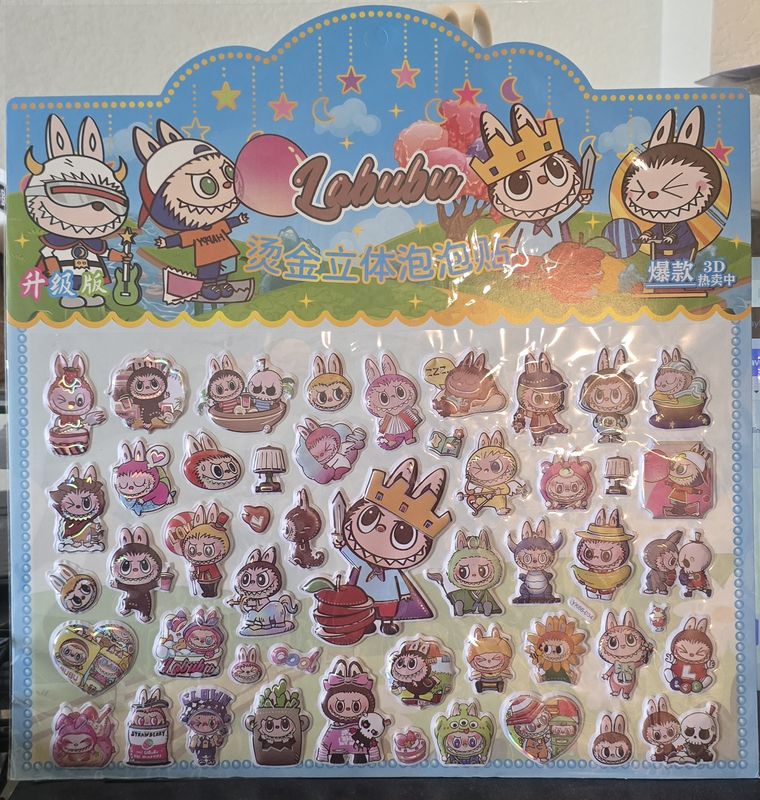 Labubu Stickers 3D