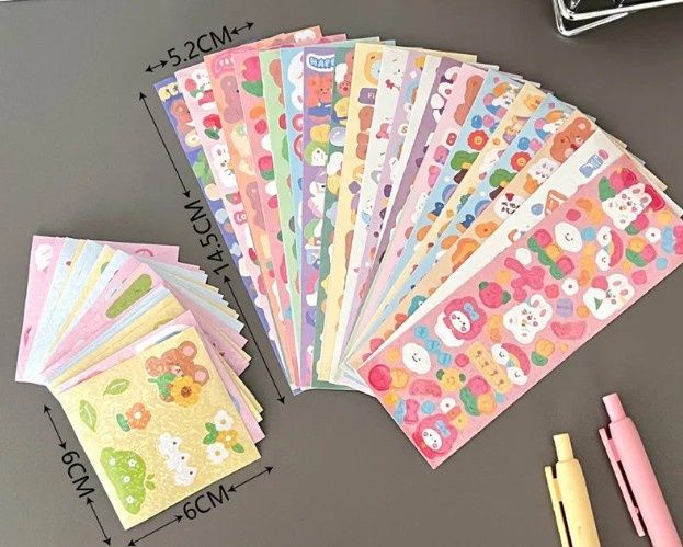 Cute stickers, Size: Set of 2