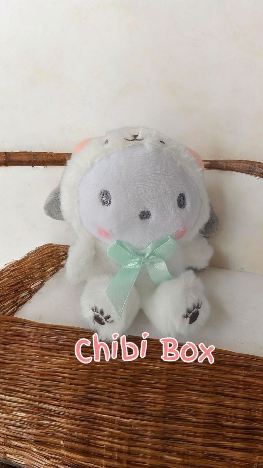 Pochacco Keychains, Colour: white bear outfit