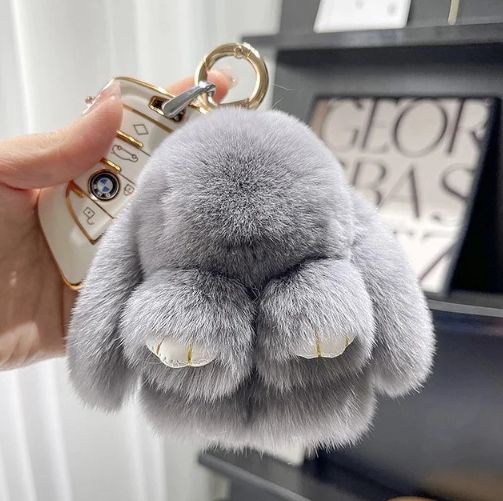 Cute Rabbit Plush Gray