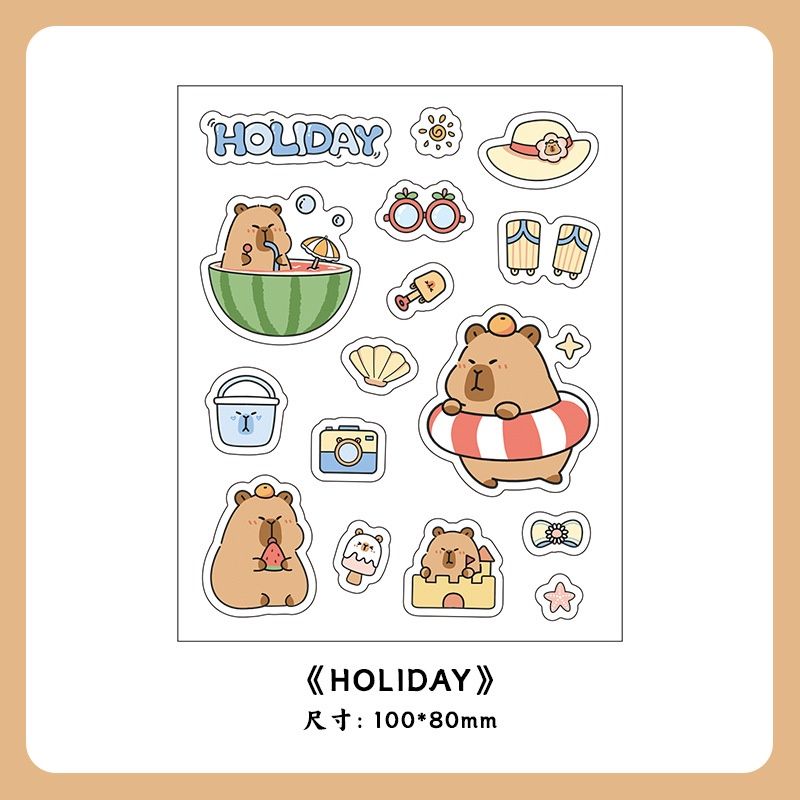 Mini Capybara Stickers