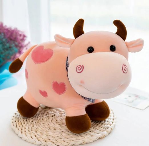 Cow Plush, Colour: pink