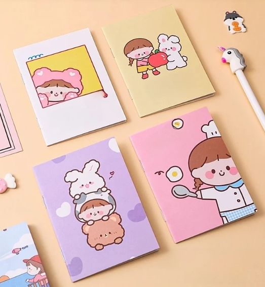 cute cartoon notepad girl series