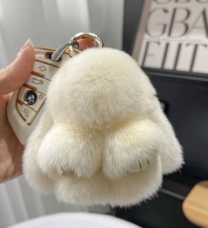 cute rabbit plush beige