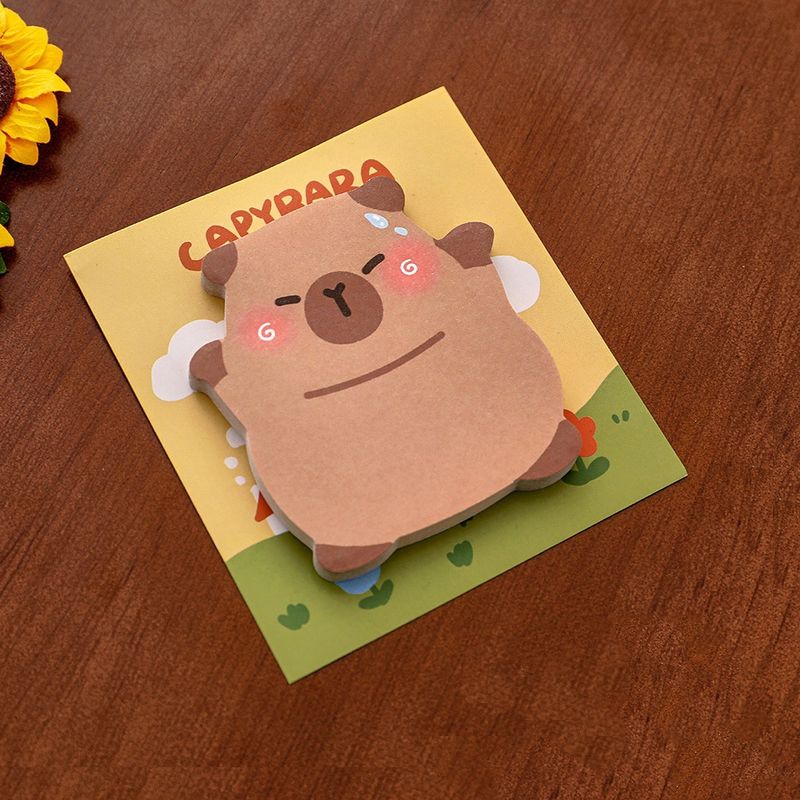 Cut out Capybara sticky note