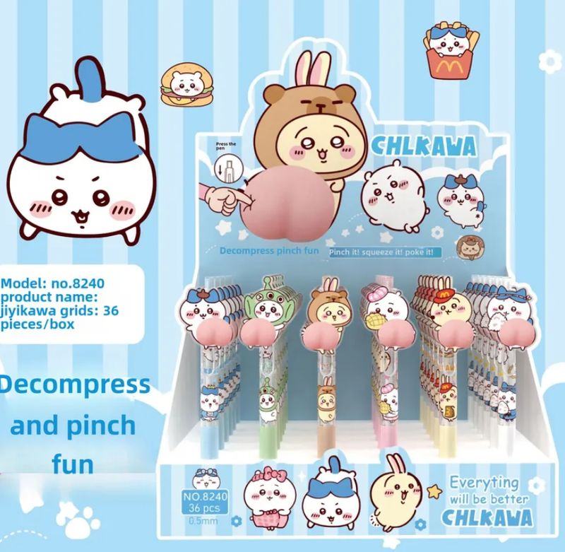 Chiikawa Gel Pens: Squishy Butt