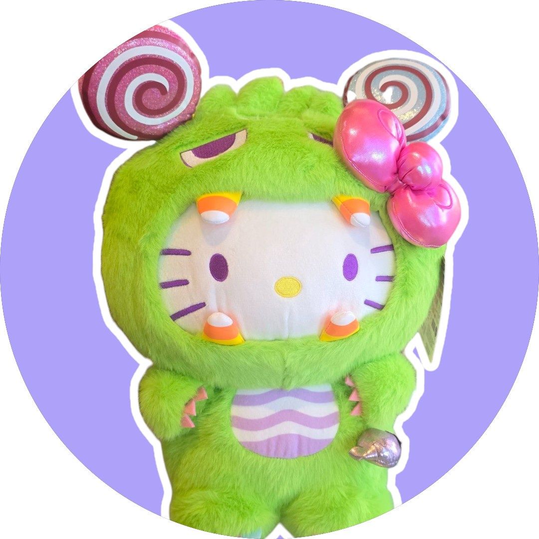 Hello Kitty Kaiju Green Plush