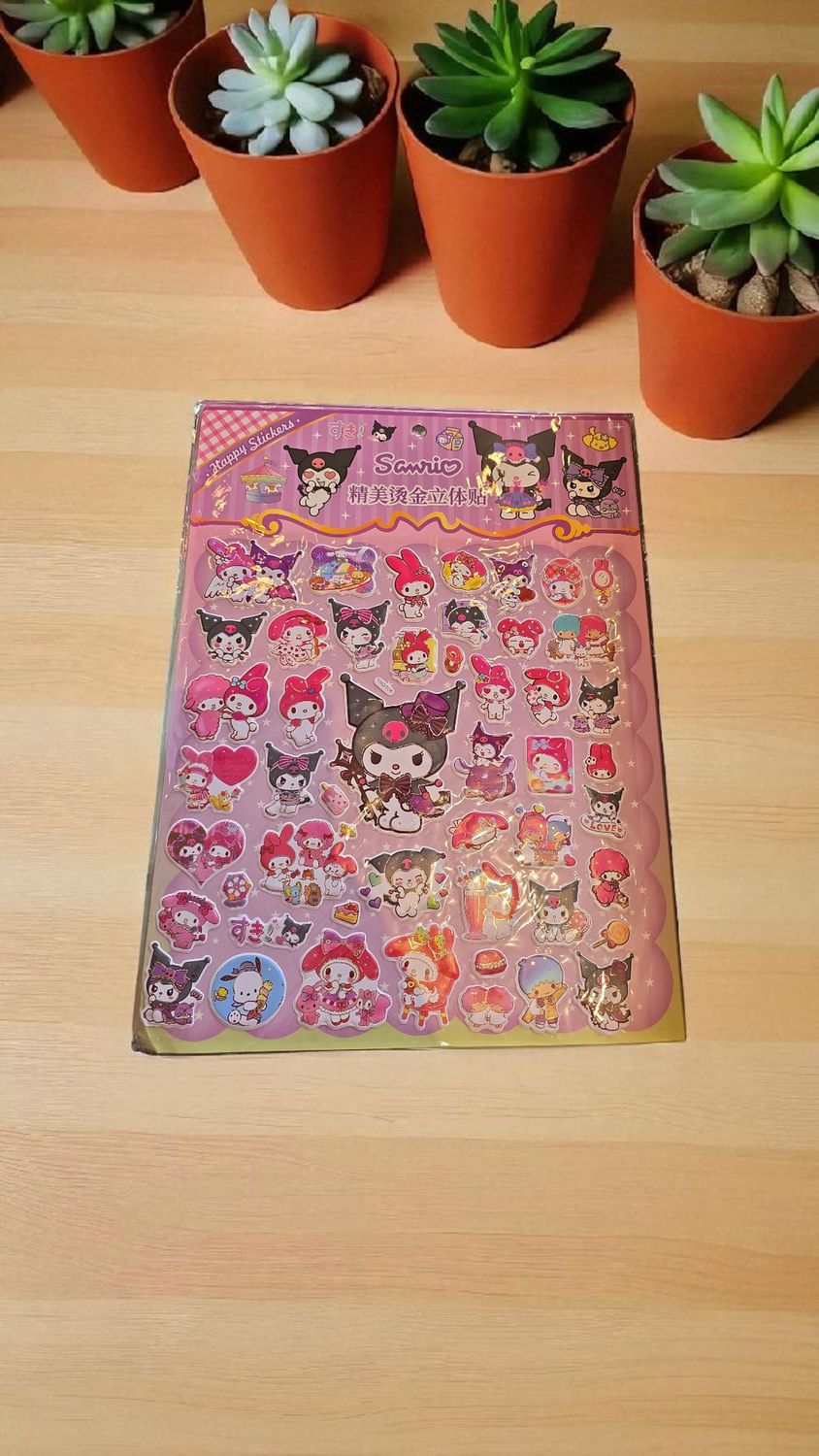 Sanrio Stickers 3D, Size: Large