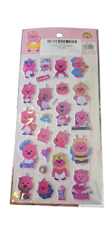 Loopy 3D Stickers