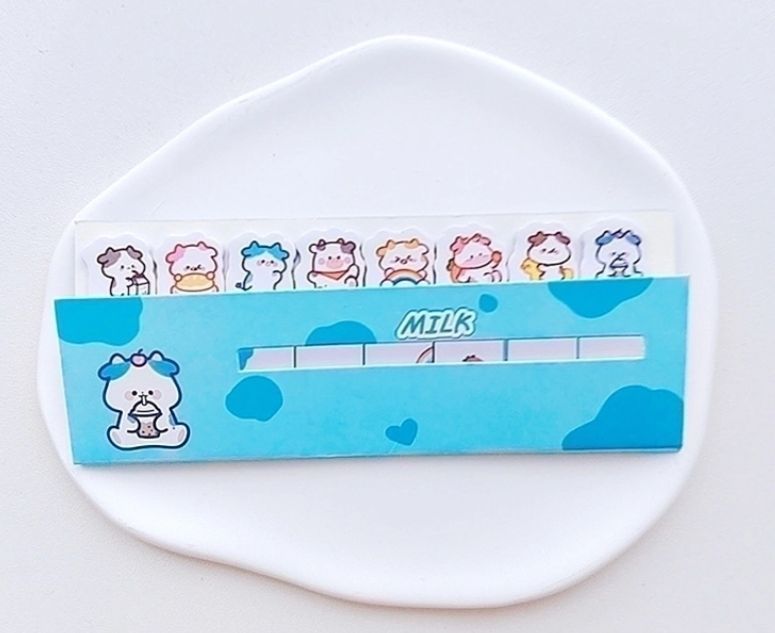 Cartoon Row Sticky Notes, Character: cow