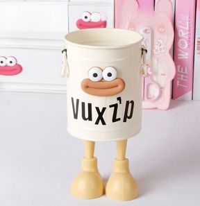 Stationary Container W Decor, Colour: white