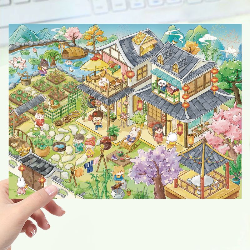 DIY 3D Sticker Large Scene Sets