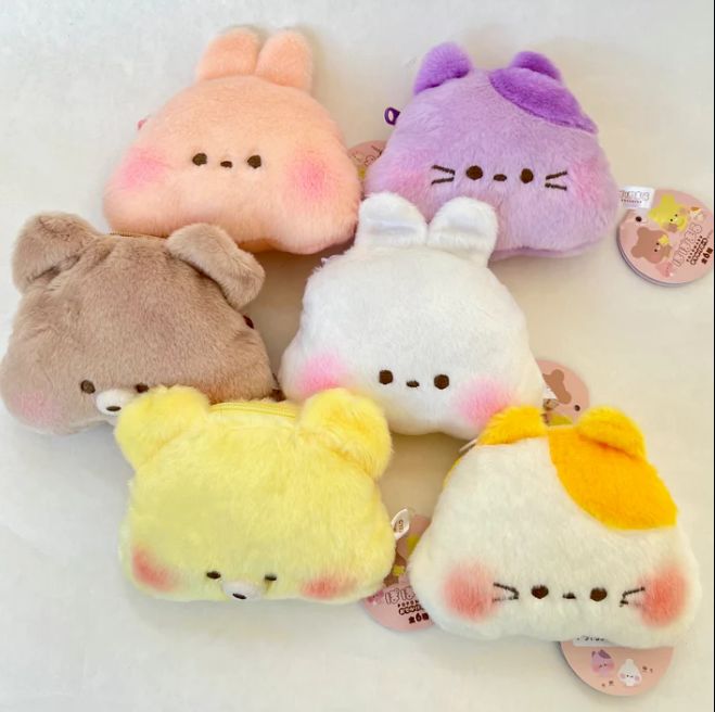Popomaru Animals Plush Pouch