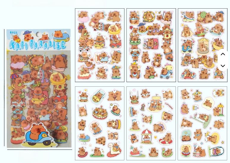 Capybara Paradise Stickers