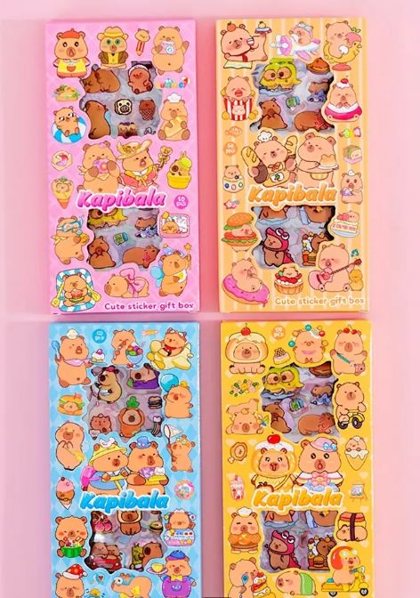 Guka: Capybara Sticker &amp; Washi Tape Stationary Box