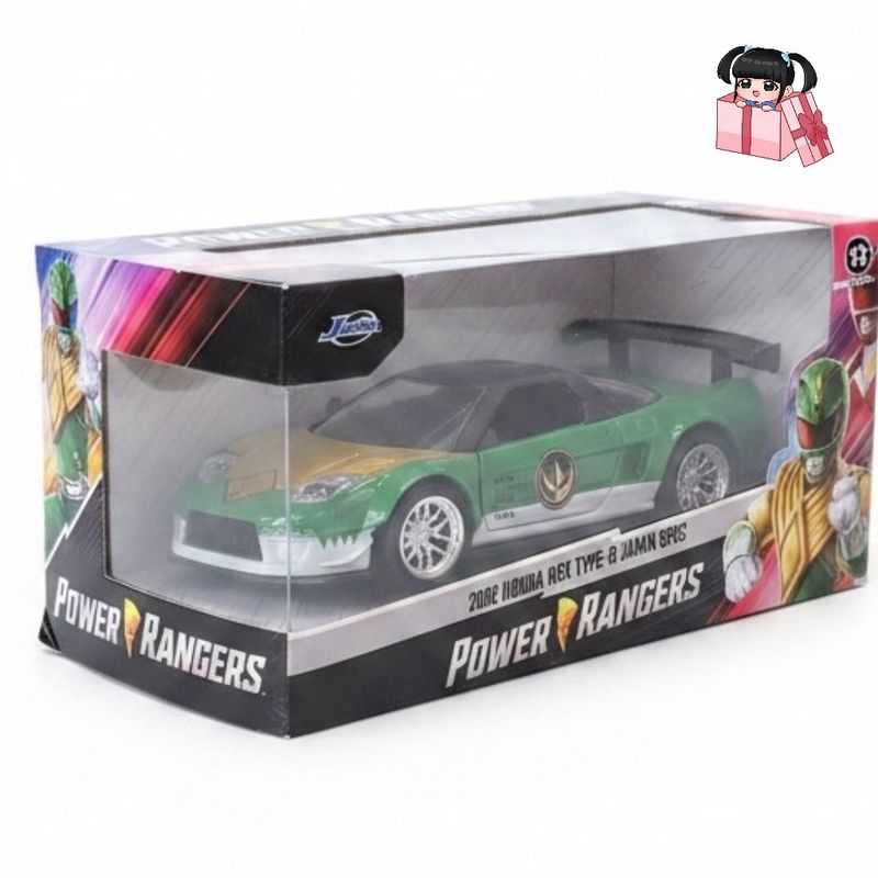 Jada Toys Hollywood Rides Series Power Rangers Green Ranger 2002 Honda NSX Type-R