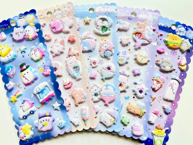 Obakenu Super Puffy Stickers