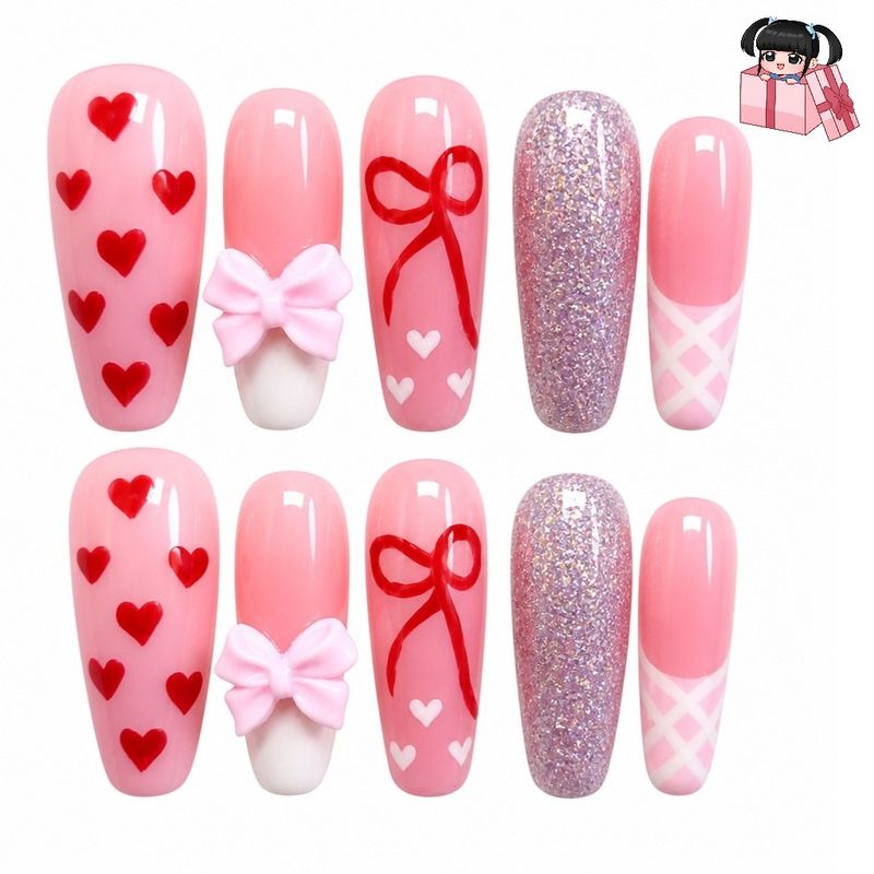 Designed press on nails
