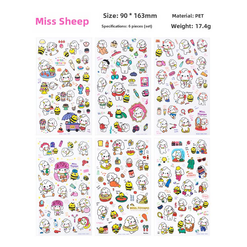 Miss Toyapo stickers