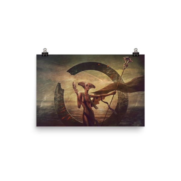 Lady of Masks, Size: 12×18