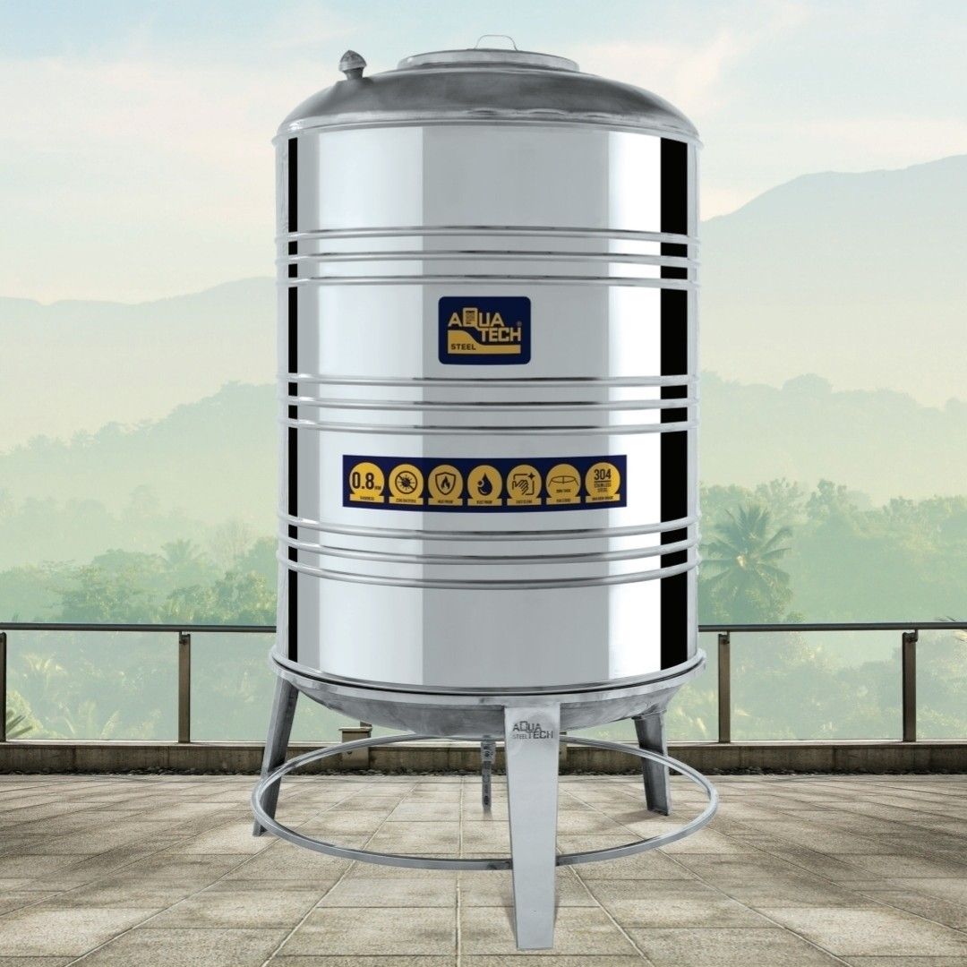 Aquatech Steel Water Tank 1000 Ltr SS 304 Grade 0.8mm