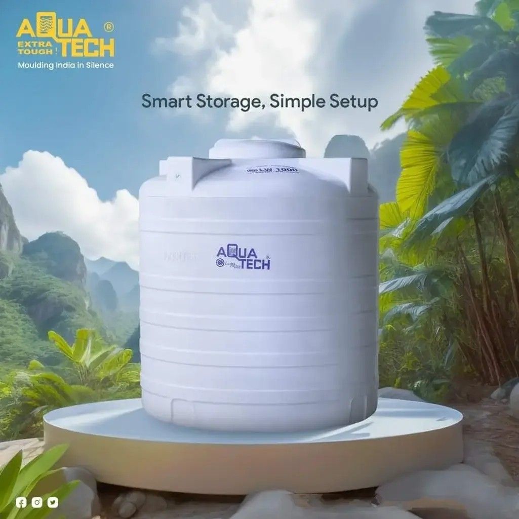 Aquatech 750 Ltr 3 Layer White Water Tank