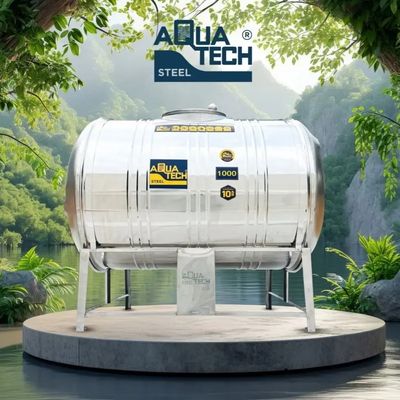 Aquatech Steel Horizontal Water Tank 1500 Ltr