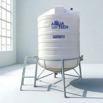 Aquatech Pristine 4 layer Self Cleaning Water Tank 1000 ltr with 4 Feet MS Stand