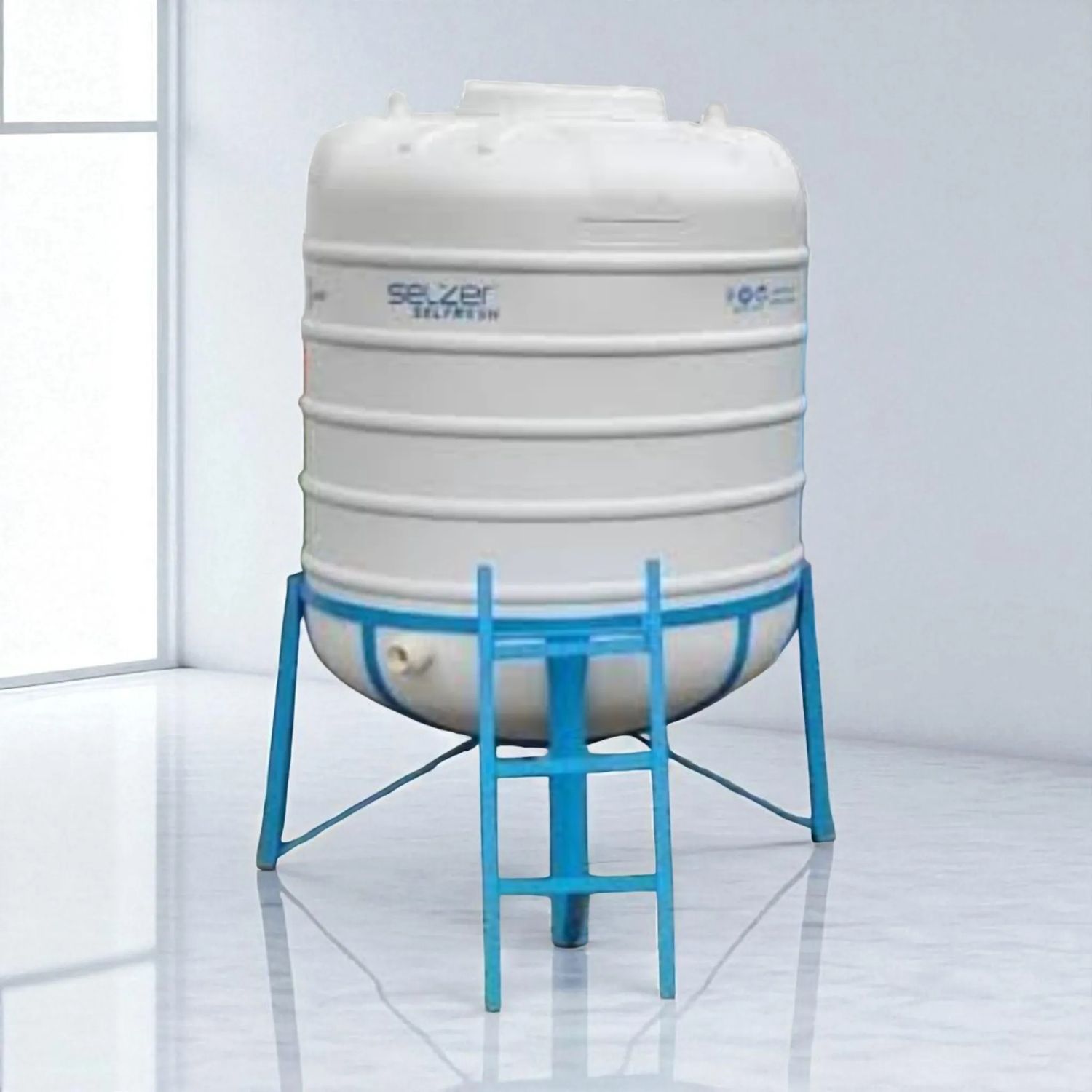 Selzer Selfresh 1000 Ltr 3 Layer Auto Clean Water Tank with 2.5 Feet MS Stand