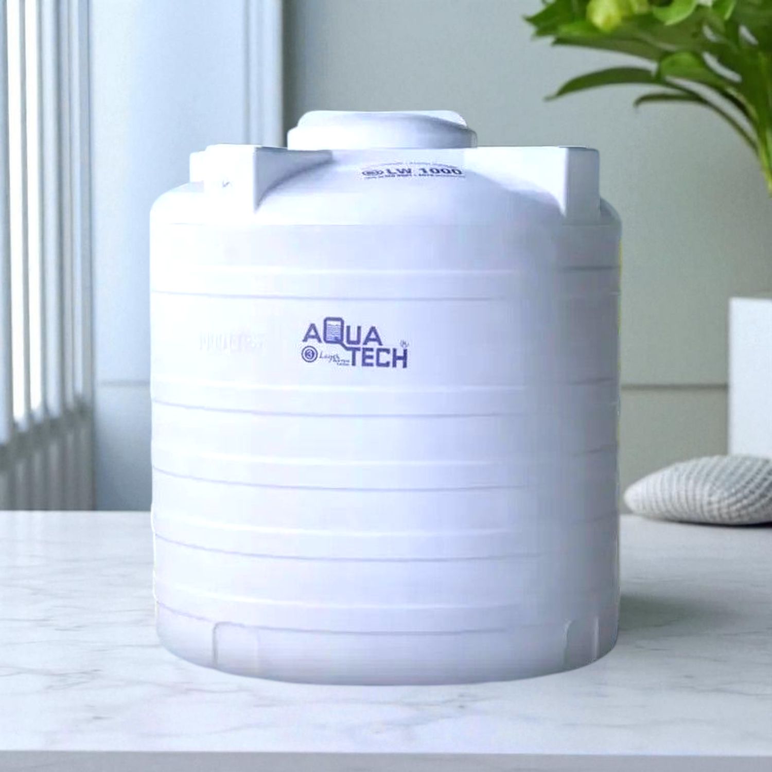 Aquatech 1000 Ltr 3 Layer White Water Tank