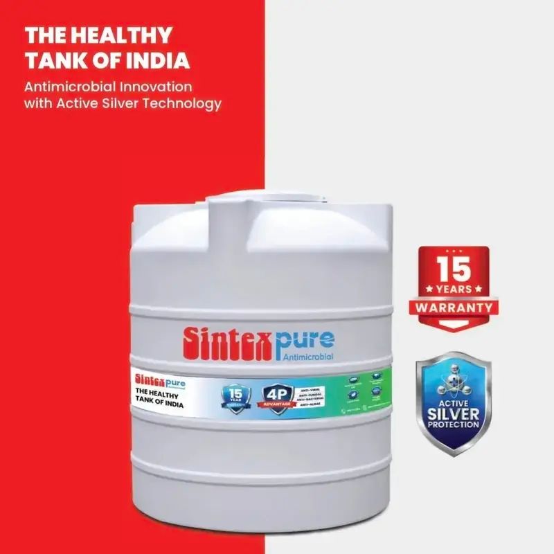 Sintex Pure Antimicrobial Water Tank 1000 Ltr White