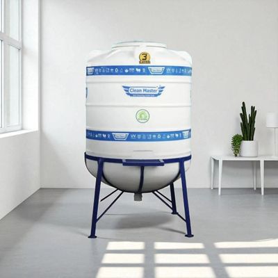 Sagar Clean Master Self Cleaning Water Tank 1000 Ltr With 6 Feet MS Stand