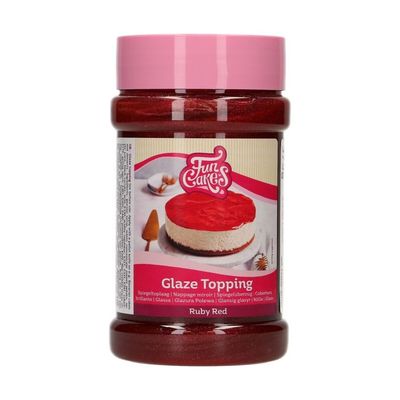 FunCakes Glaze Topping Ruby Rood 375 g