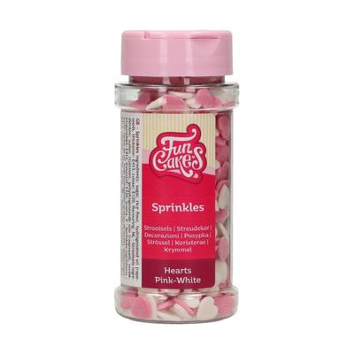 FunCakes Hartjes Roze-Wit 60 g