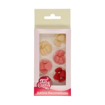 FunCakes Marsepein Decoratie Hartjes Klein Assorti Set/30
