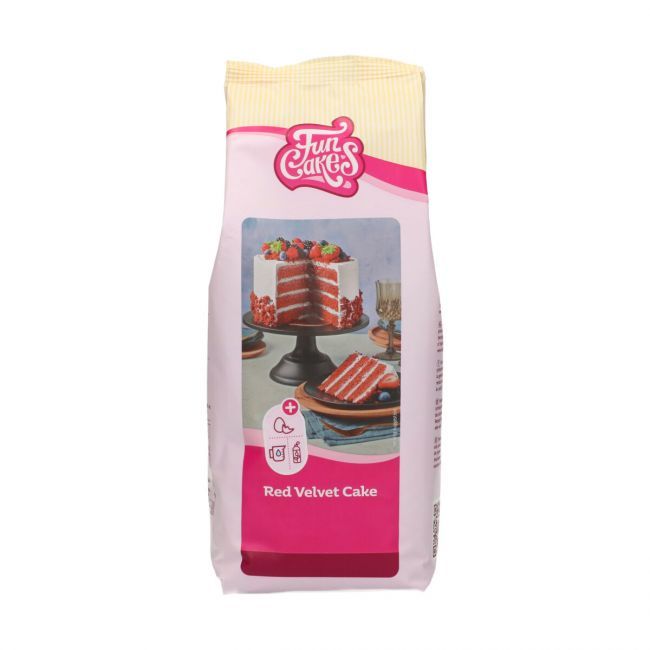 Funcakes Mix voor RED VELVET CAKE 1 KG