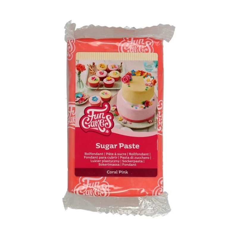 Funcakes Rolfondant CORAL PINK 250 G
