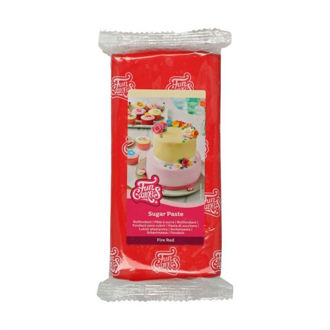 Funcakes Rolfondant FIRE RED 1 KG