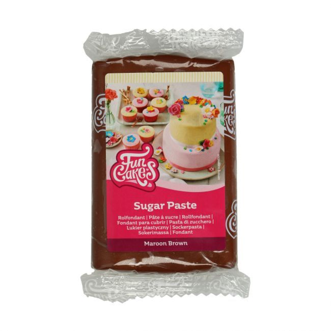 Funcakes Rolfondant MAROON BROWN 250 G