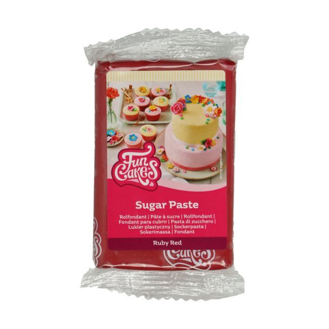 Funcakes Rolfondant RUBY RED 250 G