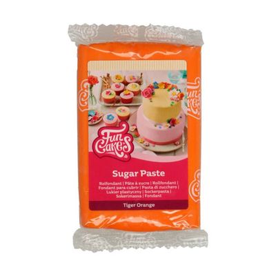 Funcakes Rolfondant TIGER ORANGE 250 G