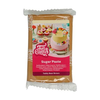 Funcakes Rolfondant TEDDY BEAR BROWN 250 G