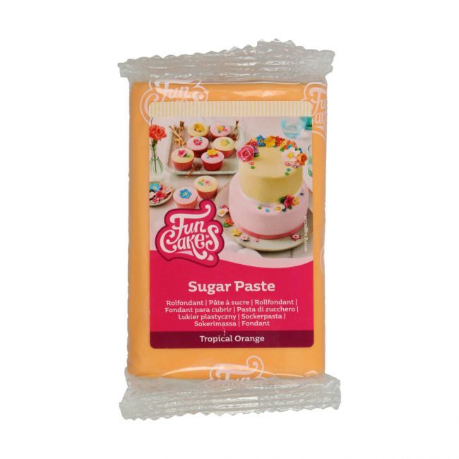 Funcakes Rolfondant TROPICAL ORANGE 250 G