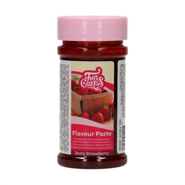 Funcakes smaakpasta AARDBEI FRISZUUR 120 GR